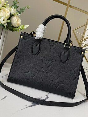 🥂Louis Vuitton Onthego MM Empr einte Black Tote